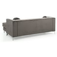 thumbnail image 5 of Southwestern Sofa Chaise Sectional, Dark Gray Velvet Living Room Furniture, 5 of 9