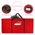 thumbnail image 5 of Hearth & Harbor Christmas Tree Storage Bag made from Durable Fabric, Fits up to 7.5 ft Holiday Trees - Red, 5 of 7