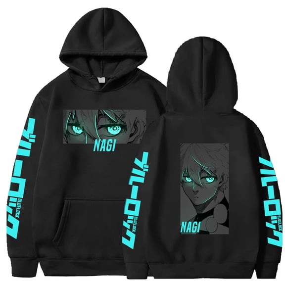 YOUSHENGER Autumn BLUE Hoodie Men Fashion Anime Sweatshirts Pullover Hooded Casual LOCK Hoodies Women Tops