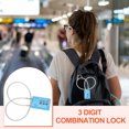 thumbnail image 6 of Uxcell Digit Cable Combination Steel Rope for Gym Bikes Cabinets Wardrobes 11.8" Blue, 6 of 7