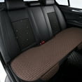 thumbnail image 4 of Xecvkr Car Seat Cooler Car Linen Seat Cushion Coffee Summer Breathable Cool Pad Backrest Three Piece Universal Fit Flax Mesh Washable for Sedan SUV Truck 1 Set 52x23.2in, 4 of 9