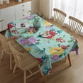 thumbnail image 2 of Pioneer Flower Floral Print Pattern Rectangle Tablecloth 60"x84",Waterproof Polyester Rectangle Table Cloth, Wipeable Spillproof Polyester Tablecloth for Dining, Camping, Indoor and Outdoor, 2 of 5