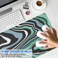 thumbnail image 4 of Green Black Blue White Lines&nbsp;mousepad Gamingwaterproof,rubber+multispandexnon Slip Line Series MousematDesk Pad for Office Home Game 31.5x15.7inches, 4 of 7