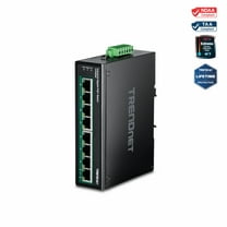 TRENDnet TI-PG80B 8-Port Industrial Gigabit PoE DIN-Rail Switch (24 – 56V)