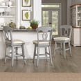 thumbnail image 5 of iNSPIRE Q Eleanor Napoleon Back Counter ight Wood Swivel Chair by  Classic, 5 of 5