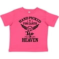 thumbnail image 3 of Inktastic Handpicked for Earth By My Tio in Heaven with Angel Wings Boys or Girls Toddler T-Shirt, 3 of 5