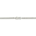 thumbnail image 3 of 925 Sterling Silver 2.5mm 8 Side Diamond Cut Box Chain w/ Spring Ring Clasp - 30", 3 of 5