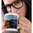 thumbnail image 2 of Kayaking, Acadia Np, Bar Harbor, Maine - Us20 Jmo1151 - Jerry And Marcy Monkman, 15oz Two-Tone Green Mug, 2 of 7