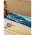 thumbnail image 6 of Teal Blue Beach Coastal Body Pillow Cover 20 x 60 Inch Decorative Pillow Cover Nautical Abstract Watercolor Lumbar Pillowcase Seasonal Rectangle Cushion Case for Couch Sofa Bed Living Room, 6 of 7