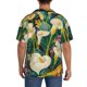 thumbnail image 3 of Fotbe Tropical Floral Jungle Camisa Estampada de Manga Corta para Hombre, Casual de Verano, Estilo Playero, Sin Arrugas-Medium, 3 of 5