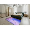 thumbnail image 5 of Ahgly Company Machine Washable Indoor Rectangle Transitional Slate Blue Area Rugs, 4' x 6', 5 of 7