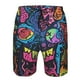 thumbnail image 3 of Balery Neon Graffiti Urban Art Traje de Baño Estilo Hawaiano para Hombre, Shorts de Secado Rápido con Bolsillos-Large, 3 of 6