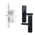 thumbnail image 1 of Door Lock, Biometric Fingerprint Door Lock Black Smart Lock Tuya App Remote Unlocking Password Keyless Lock Electronic Door Lock ,Easy to Install, 1 of 7