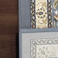 thumbnail image 2 of DynamicRugs AN28571206454 57120 Ancient Garden Collection 2.2 x 7.7 in. Traditional Rectangle Rug, Ivory & Light Blue, 2 of 7