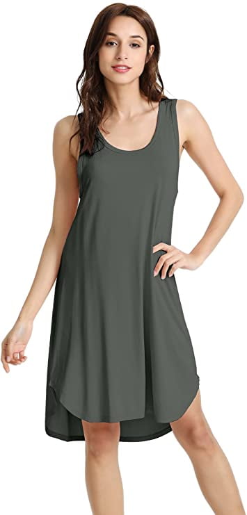 A Wise Choice WiWi Bamboo nightgown for women Sleeveless Sleepwear ...