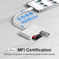 thumbnail image 5 of Duomigo 3-in-1 USB C SD Card Reader Adapter with USB Port, SD & Micro SD TF Memory Card Reader, OTG Camera Adapter Compatible with iPhone 15/16, iPad, MacBook, Android Phones, Laptop, 5 of 8