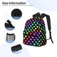 thumbnail image 3 of Balery Rainbow Hearts Mochila para Mujeres y Hombres, Mochila Ligera Casual para Viajes, Mochila Clásica Básica para la Universidad, 3 of 6