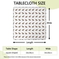 thumbnail image 2 of White Hyena Pattern Square Fitted Tablecloth with Elastic Edge,Square Table Cover,Washable Elastic Table Cover for Home Kitchen Party Decor 34"x34", 2 of 6