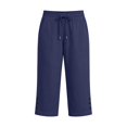thumbnail image 4 of Capri Pants for Women High Waisted Straight Leg Stretchy Lightweight Yoga Trousers Casual Work Golf Leggings with Pockets, 4 of 4