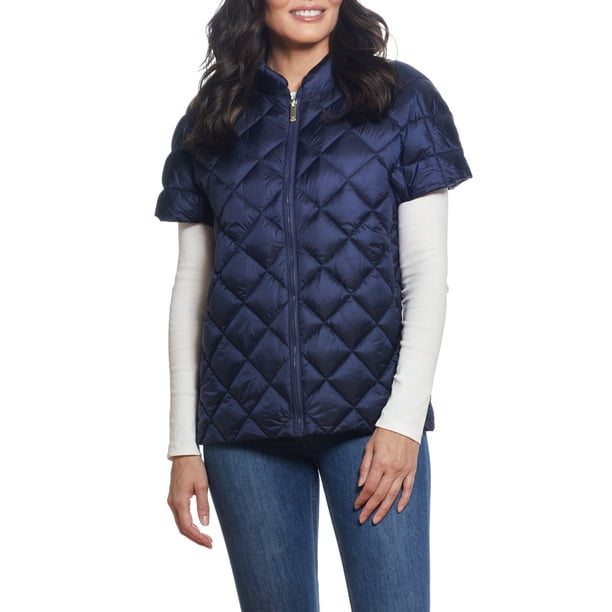 Martha Stewart Women’s Short Sleeve Packable Quilted Vest