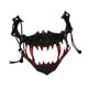 thumbnail image 3 of Máscara de Halloween Yuyangstore media máscara para presentaciones en el escenario Fiesta Juego de rol Negro, 3 of 8