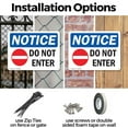 thumbnail image 3 of (2 Pack) Do Not Enter OSHA Notice Sign 10 Inch X 7 Inch Indoor / Outdoor Rust-Free Aluminum Metal Signs for Workplace, Workshop, and Construction Site, Made in the USA, 3 of 8