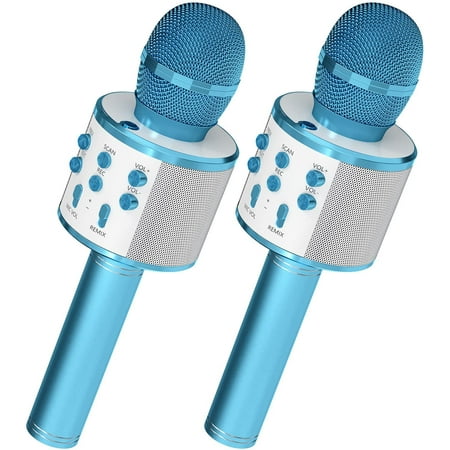 Micro Karaoké, Microphone Karaoké Sans Fil Bluetooth pour Enfants