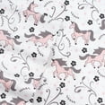 thumbnail image 2 of Kids Fun & Bright Printed Microfiber Sheet Sets, Ultra Soft Fitted Sheets with Straps - Unicorns, Full Size, 2 of 5