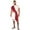 Red, variant on Men's Suits Slim Fit 2 Piece Suit Set for Men Business Formal Wedding Tuxedo One Button Jacket with Flat Front Pants Solid Color Party Dress Suit