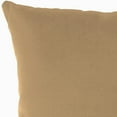 thumbnail image 2 of Jordan Manufacturing Sunbrella 16" x 16" Canvas Cocoa Brown Solid Square Outdoor Throw Pillow (2 Pack), 2 of 8