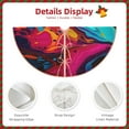 thumbnail image 3 of Sikiie Colorful Abstract Swirls Christmas Tree Skirt, Christmas Tree Decorations, Christmas Decor, Tree Mat Decoration(30-48IN)-30", 3 of 6
