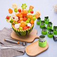 thumbnail image 3 of Juego de formas de corte de verduras y frutas de acero inoxidable para moldes de galletas Afortunado Sencillez, 3 of 4