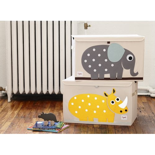 yellow toy chest