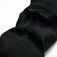 thumbnail image 5 of Herrnalise Men's Joggers Cargo Pants Pants Slim Fitting Elastic Straight Tube Casual Jeans Fashionable Casual Pants Long Pants Ripped Denim Pants for Men For Black,M, 5 of 8