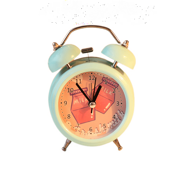 TIMPCV Creative Mini 3 Inch Alarm Clock, Battery Powered NonTick