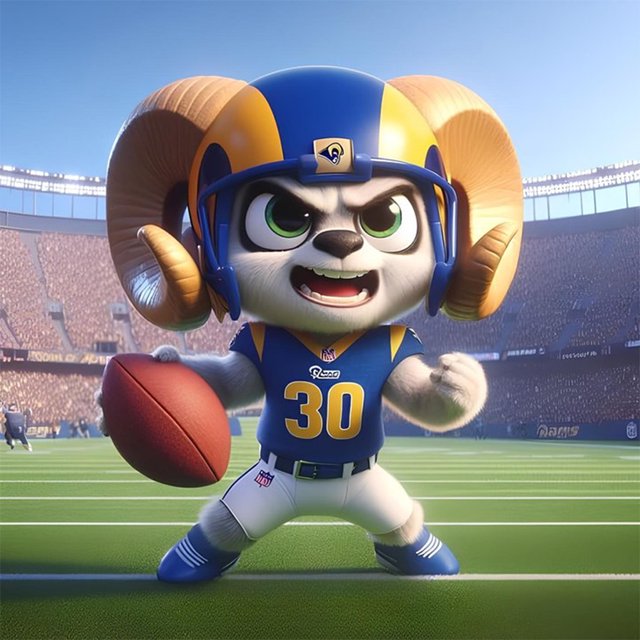 5D DIY Los Angeles Rams Arte 30x30cm