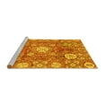 thumbnail image 2 of Ahgly Company Machine Washable Indoor Rectangle Abstract Yellow Modern Area Rugs, 7' x 9', 2 of 4