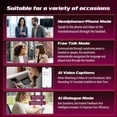 thumbnail image 2 of Kieccall 2026 NE70 Translation Earbuds Real Time Language Translator Headphones with LCD Touch Screen, 2 of 7