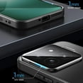 thumbnail image 4 of HUGFEGWE Case for xiaomi 14 Ultra, Slim Shell Film Integrated Mobile Phone Case with Camera Lens Cap, PC Phone Case for xiaomi 14 Ultra(Black) CJB91-9787, 4 of 6