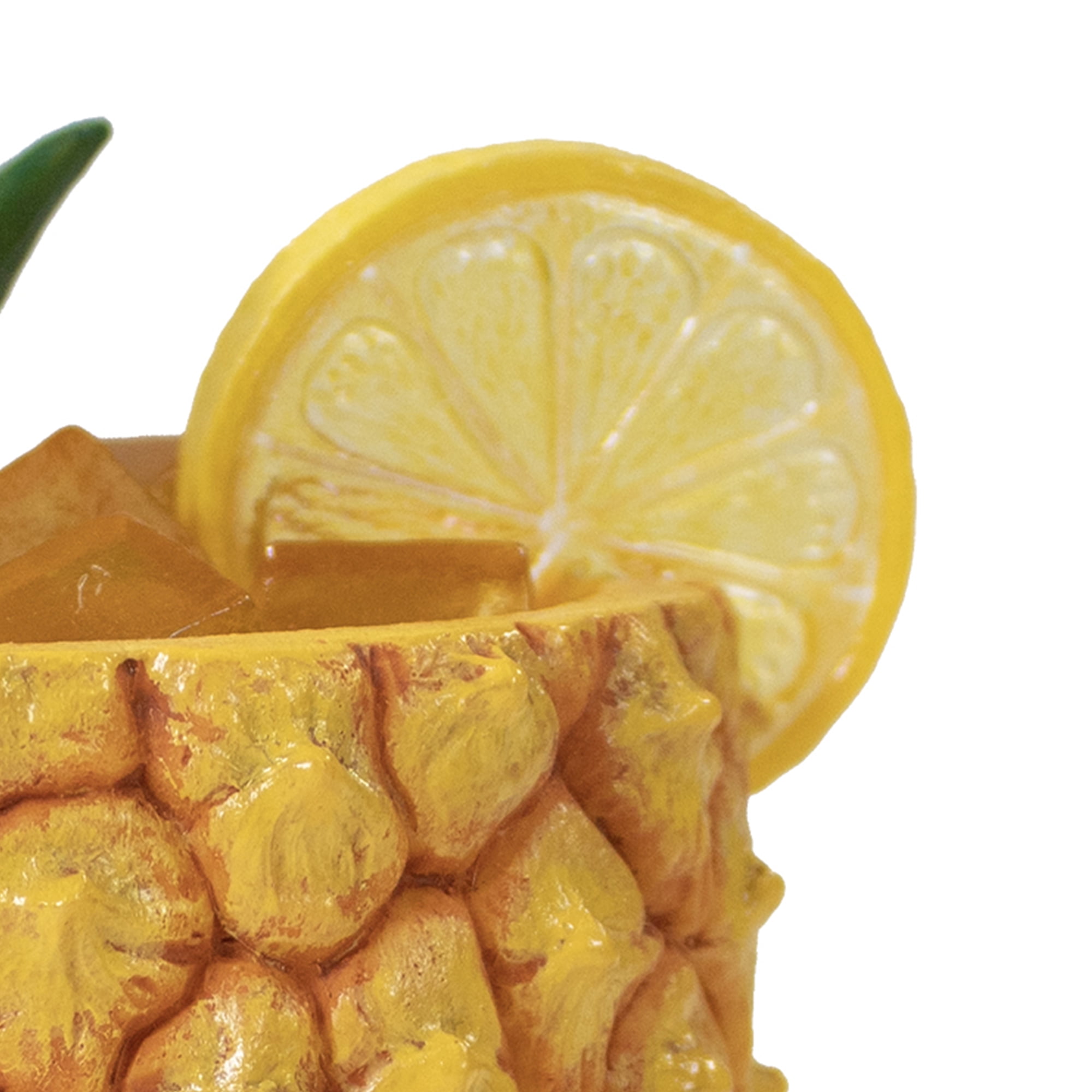 Penn-Plax Small Pineapple Drink Ornament - Resin Decoration For Aquariums and Fish Tanks