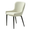 thumbnail image 4 of 20.25''H Contemporary Wood Dining Chair in Off White 2 Pieces, 4 of 5