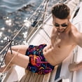 thumbnail image 2 of luoweisi Men's Beach Shorts Quick Dry Swim Trunks with Mesh Lining Musical Instrument S, 2 of 5