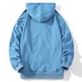 thumbnail image 3 of Fesfesfes Mens Sweatshirt Casual Sports Solid Color Hoodie Tops Fitness Zip Hood Pocket Sweatshirt Jacket Sale Items, 3 of 6