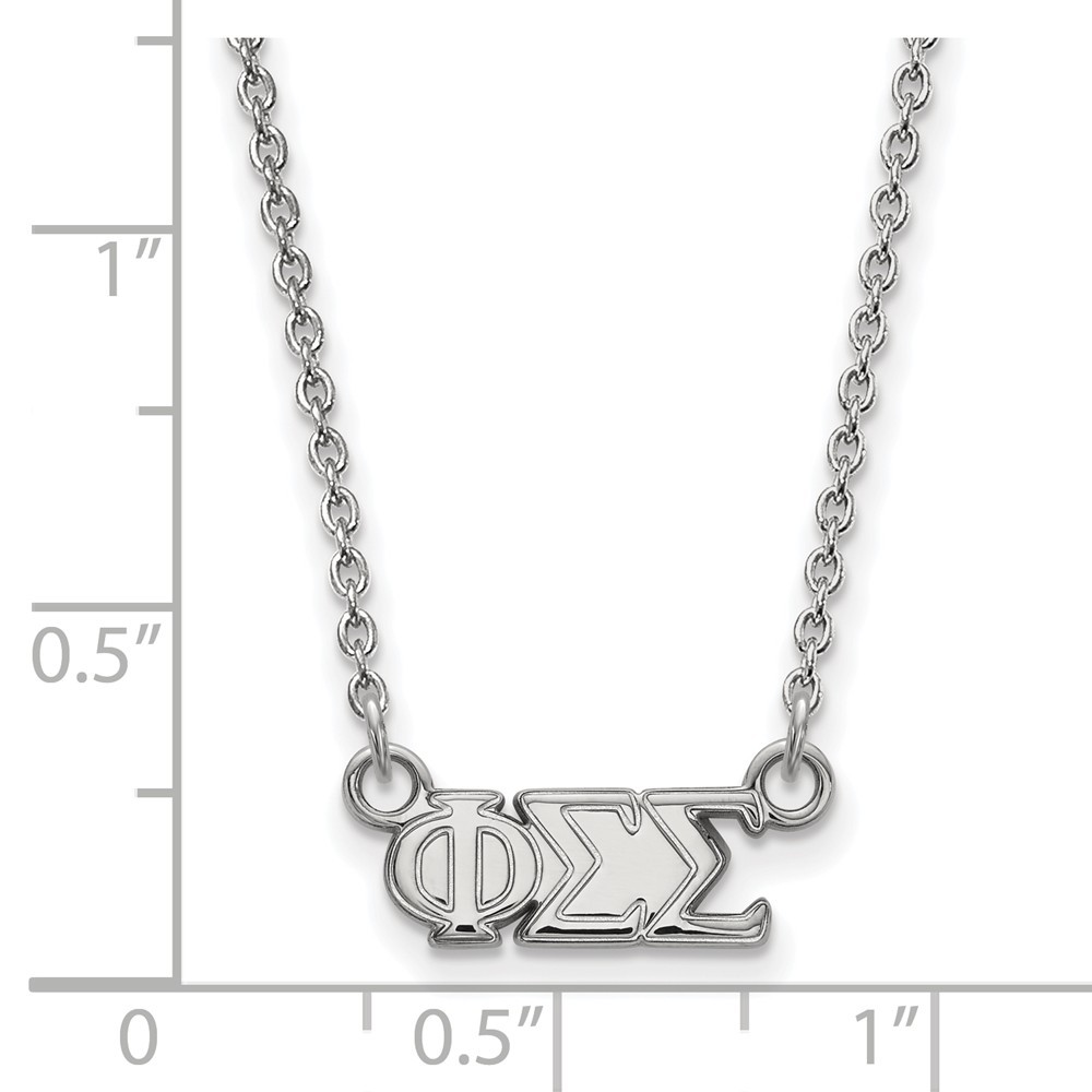 Jewel Tie 925 Sterling Silver with Gold-Toned Sigma Sigma Sigma Extra Small Pendant