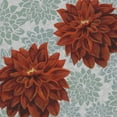 thumbnail image 2 of Popp, Grace 12x12 White Modern Wood Framed Museum Art Print Titled - Woodblock Dahlias I, 2 of 4