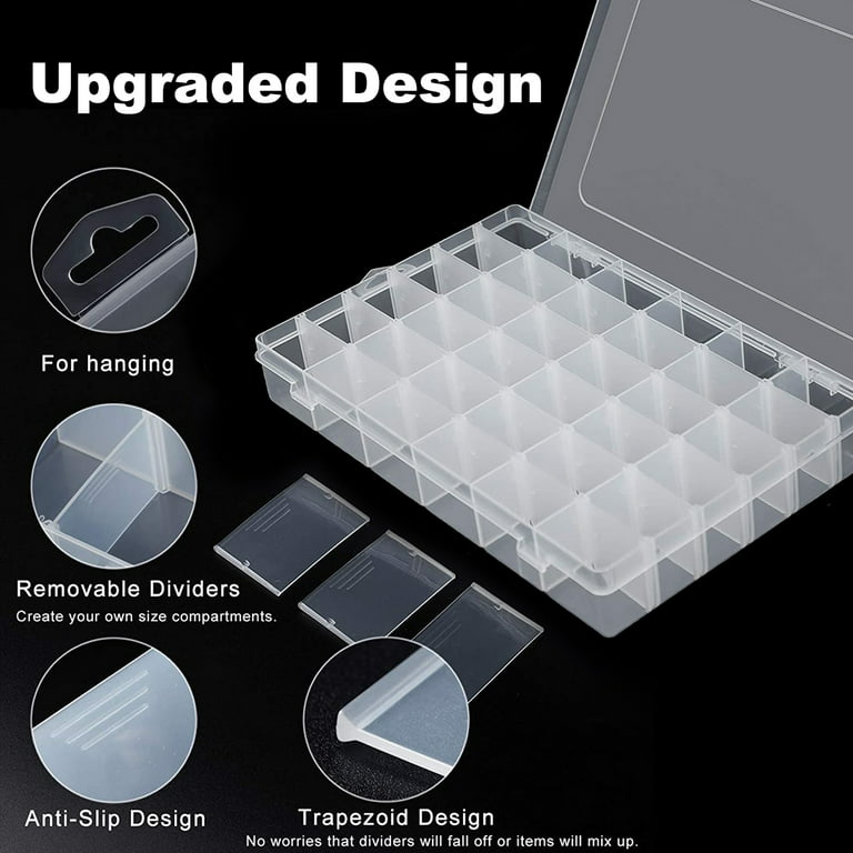 Transparent Plastic 28 Grid Adjustable Compartment Slot Jewelry Craft  Organizer, For Travel at Rs 240/piece in Surat
