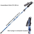thumbnail image 2 of Walking poles – foldable. adjustable, lightweight, telescopic, 2 of 5