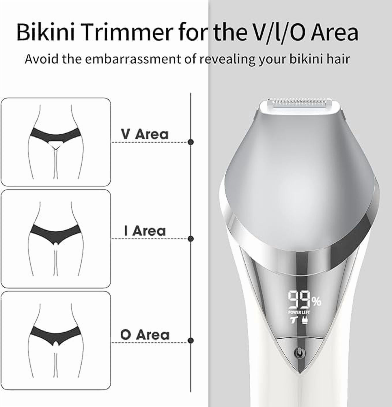 Epilator for Women,7 in 1 Hair Removal Device for Women,Painless Electric Lady Shaver Bikini Trimmer,Cordless Razor Epilator for Bikini Line,Face,Body,IPX6 Waterproof,Rechargeable,2 Speeds