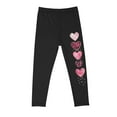 thumbnail image 4 of Qingpeng Girls Leggings Kids Elastic High Waist Valentine's Day Hearts Graphic Prints Pants, 4 of 5