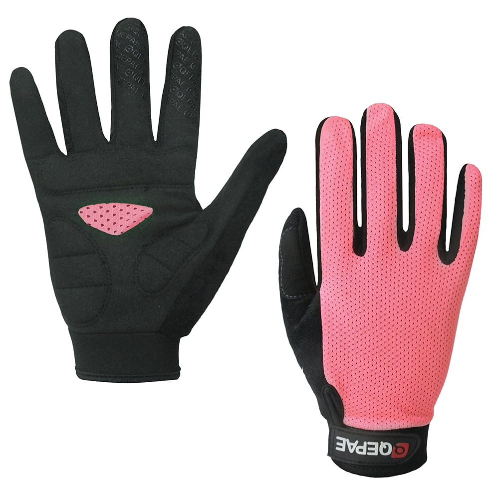 QEPAE MTB BMX Road XC Cycling Bike full Finger Glove Sport Short Gloves M L XL 
